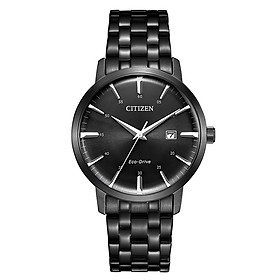 Đồng Hồ Nam Citizen Dây Thép Không Gỉ BM7465-84E - Mặt Đen