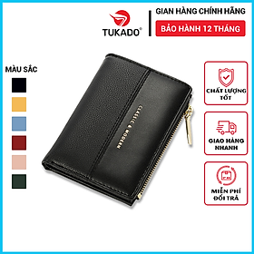 Ví Nữ Ngắn Mini Cầm Tay Chính Hãng TAILIAN Gấp 2 Nhỏ Gọn Phong Cách Hàn Quốc Da Cao Cấp Giá Rẻ TL09