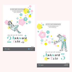 Combo 2 Cuốn Truyện Tranh Thú Vị Về Tâm Lý Bạn Gái Mới Lớn: Xấu Hổ Hay Dễ Thương – 2 Awkward 2 Cute + Xấu Hổ Hay Dễ Thương - Awkward Or Cute 3