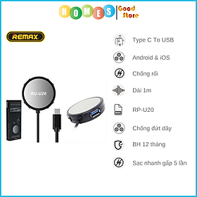 Mua Cổng Chuyển Đổi USB Type C Ra 4 Cổng USB Tốc Độ Cao REMAX RU-U20 - Hàng Chính Hãng