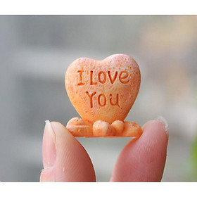 Mua Mô hình hòn đá khắc chữ I Love You cho các bạn trang trí tiểu cảnh  terrarium  DIY
