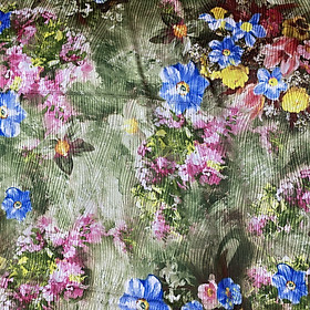 Vải Lụa gấm hoa MS9122