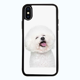 Ốp Lưng Kính Cường Lực Dành Cho Điện Thoại iPhone X Puppy Cute Mẫu 2