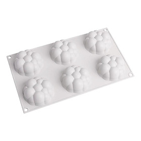 6 Holes Silicone  Mousse Baking Mould For DIY Cake Dessert Chocolate