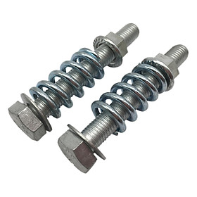 2Pcs M10x1.25 Exhaust Bolts And Spring Bolt Nut Kit, Easy to Install, Lightweight