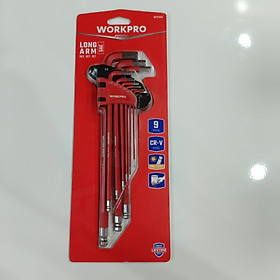 Mua Bộ lục giác bi 9 cây hệ inch  thép hợp kim CR-V Workpro WP222013