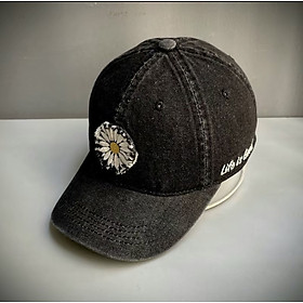 (NEW) Nón kết, mũ lưỡi trai Hoa cúc vải Kaki phối lưới nhập khẩu thời trang (Ảnh thật)