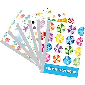 Lốc 5 Quyển Tập Sinh viên gáy vuông COLOR kẻ ngang (120 Trang) -mẫu ngẫu nhiên