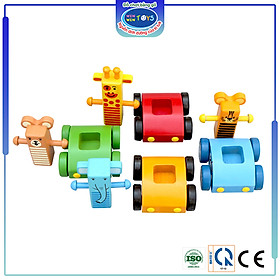 Đồ chơi gỗ Xe đua rừng xanh | Winwintoys 61592 | Phát triển khả năng sáng tạo và logic | Đạt tiêu chuẩn CE và CR