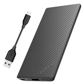 Pin Sạc Dự Phòng Anker Powercore Slim 5000mAh Kèm Cáp Sạc 1.0m - B1250 - Hàng Chính Hãng