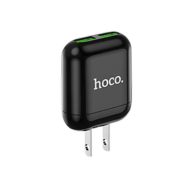 Củ sạc Hoco 3.4A HK2 Plus có 2 cổng USB chất liệu nhựa chống cháy cao cấp HÀNG CHÍNH HÃNG