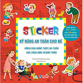 Sách  Bộ 6 cuốn Sticker Kỹ năng an  toàn cho bé - ndbooks