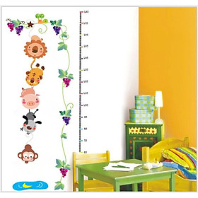 Mua Decal dán tường thước đo cây nho và thú