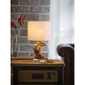 Mua Đèn Ngủ Bằng Gỗ Trang Trí Để Bàn URAGON - Đèn Để Bàn Nhập Khẩu Thái Lan - Tặng kèm Bóng Led tiết kiệm điện