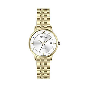 ĐỒNG HỒ TOPHILL TA052L.S2682 Đồng hồ nữ dây và vỏ thép không gỉ 316L, máy pin, kính sapphire