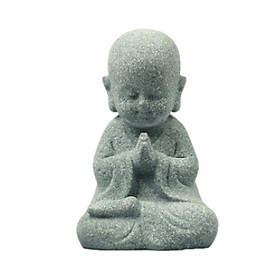 Resin Buddha Statue Miniature Sitting Buddha Statue for Office Hotel Desktop