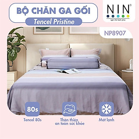 Mua  LỤA TENCEL SIÊU MÁT LẠNH  Bộ 6 món chăn ga gối Tencel Pristine NP8907 KÈM MỀN nhiều size 100% tencel 80s chính hãng 1m6x2m  1m8x2m  2mx2m2