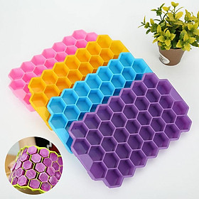 Mua Khay Làm Đá  Làm Thạch Rau Câu  Làm Kem Trái Cây  Chất Liệu Silicon Cao Cấp Mềm Dẻo  An Toàn  Dễ Dàng Lấy Đá  Thạch  Kem Ra Khỏi Khay  Hình Dáng Khuôn Tổ Ong Đẹp Mắt  GIAO MÀU NGẪU NHIÊN