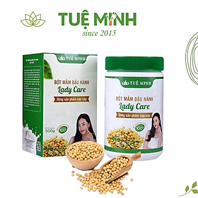 1 hộp 500g mầm đậu nành Tuệ Minh nguyên chất đầy đủ giấy ATVSTP