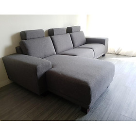 Sofa góc kiểu Nhật Tundo 2m5 x 1m5 (màu xám)