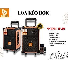 Mua Loa kéo thùng gỗ hát karaoke  nghe nhạc  bass 2 5 tấc  bluetooth  Bok Ha10- hàng chính hãng
