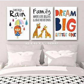 Mua Bộ 03 tranh hoạt hình trang trí phòng