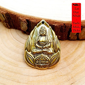 Dây chuyền mặt Phật Bản Mệnh hoa sen bằng đồng - MV02