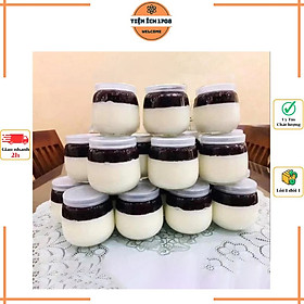 Mua Hũ thủy tinh làm sữa chua 200ml dáng béo bụng   hũ thủy tinh đựng hương liệu  mật ong  làm sữa chua