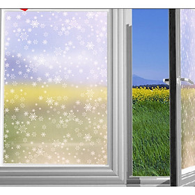 Mua Combo 5m Decal Giấy Dán Kính HOA TUYẾT TRẮNG Khổ 45cm Có Sẵn Keo Tiện Lợi