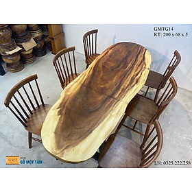 Mua Bàn Gỗ Me Tây Nguyên Tấm  Bàn Cafe Gỗ Me Tây  Bàn Sân Vườn Gỗ Me Tây Dài 2m Rộng 68cm Dày 5cm