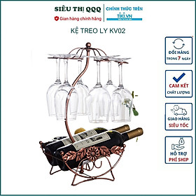 Mua Kệ để rượu vang và 6 ly
