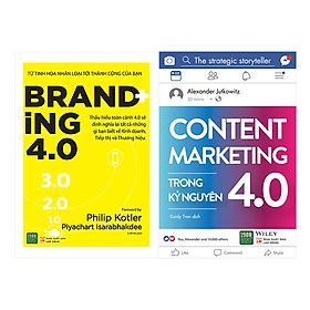 Hình ảnh Combo Content Marketing Trong Kỷ Nguyên 4.0 + Branding 4.0 ( 2 Cuốn )