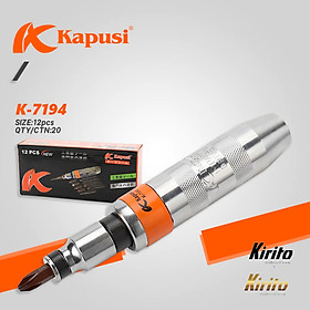 Mua Bộ tô vít đóng đảo chiều cao cấp Kapusi JAPAN 12 chi  có mũi vít nhổ ốc gãy  vặn ốc vít hư toét