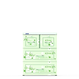 Tủ nhựa Duy Tân TABI 3 tầng No.H159/3 ( 60 x 48 x 76 cm ) - Họa tiết ngẫu nhiên