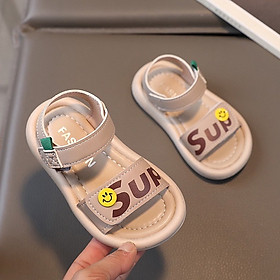 Dép Sandal Quai Hậu Cho Bé Trai, Bé Gái, Sandal Quai Ngang Sup Kèm Icon Thời Trang