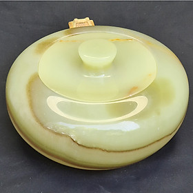Mua Hũ Đựng Đá Ngọc Onyx Xanh - Mx - Đựng Trà  Kim Nguyên Bảo  Tiền  Đá Vụn Tự Nhiên