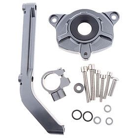 Aluminum Steering Damper Stabilizer, Steering Damper with Mounting Bracket Kit for Kawasaki Z1000 2014-2016