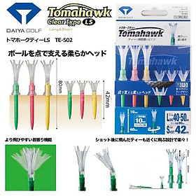 Tee golf nhựa 80MM Tomahawk Long TE500 Japan