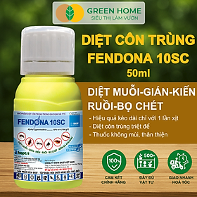 Mua Thuốc Diệt Muỗi GreenHome  Fendona 10SC  Chai 50ml  Hiệu Quả  Không Mùi  Trừ Ruồi  Muỗi  Kiến  Gián