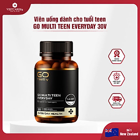 Viên uống cho tuổi teen nhập khẩu chính hãng New Zealand GO MULTI TEEN EVERYDAY (30 viên) bổ sung 32 vitamin, khoáng chất và một số dưỡng chất hỗ trợ duy trì và tăng cường sức khỏe cho trẻ ở tuổi tăng trưởng, tuổi dậy thì