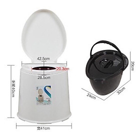 Bô vệ sinh, bô di động cho người già, người bệnh, bà bầu tiện lợi