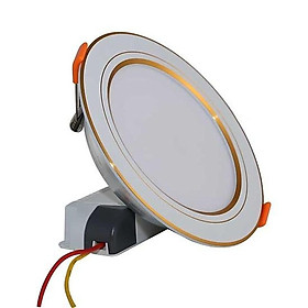 Đèn LED Âm trần Downlight 110 9W Viền Vàng Model D AT10L 110 9W