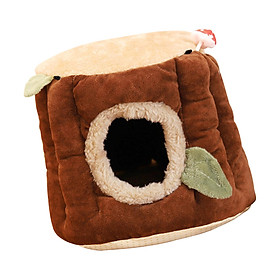 Rat Hamster House Bed Winter Warm Fleece Small Pet Squirrel Chinchilla Rabbit Guinea  Bed House Cage Nest Accessories