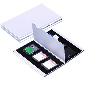 Fun 6-Slot SD Cards Storage Case Waterproof Shockproof Protector Memory Card Double Layer Carrying Case for SD SDHC SDXC and Micro SD TF