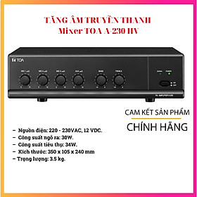 Mua Amply Toa A-230HV-Hàng nhập khẩu