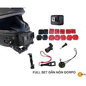 Mua Full set bộ gắn nón Fullface Gopro 10 9 - Osmo Action