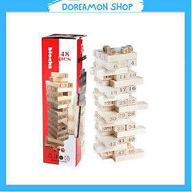 Đồ chơi rút gỗ 48 thanh size to lớn, nặng 1kg. Đoreamon Shop