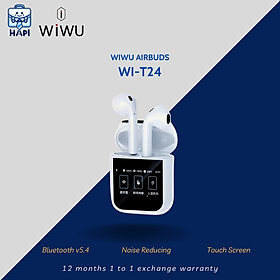 Mua Tai nghe không dây hàng chính hãng WiWU Airbuds Wi-T24 với màn hình cảm ứng