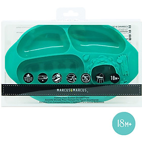 Đĩa ăn dặm silicon chia ngăn có đế hút chân không chống đổ Yummy Marcus & Marcus, cho bé từ 18 tháng