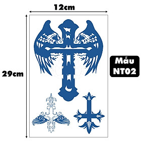 Miếng Xăm Miếng Dán Tattoo 15 Ngày Không Trôi Chống Thấm Nước Tạm Thời Thánh kiếm Kiếm hoàng gia Legaxi